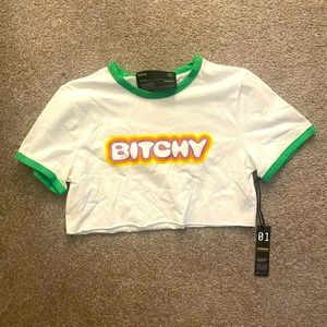 Finesse Bitchy Crop Top